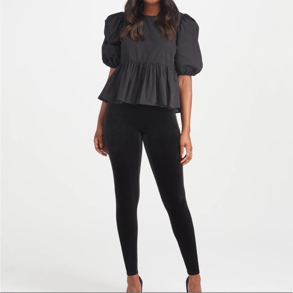 Spanx Velvet Leggings Black Size Small - Picture 2 of 15